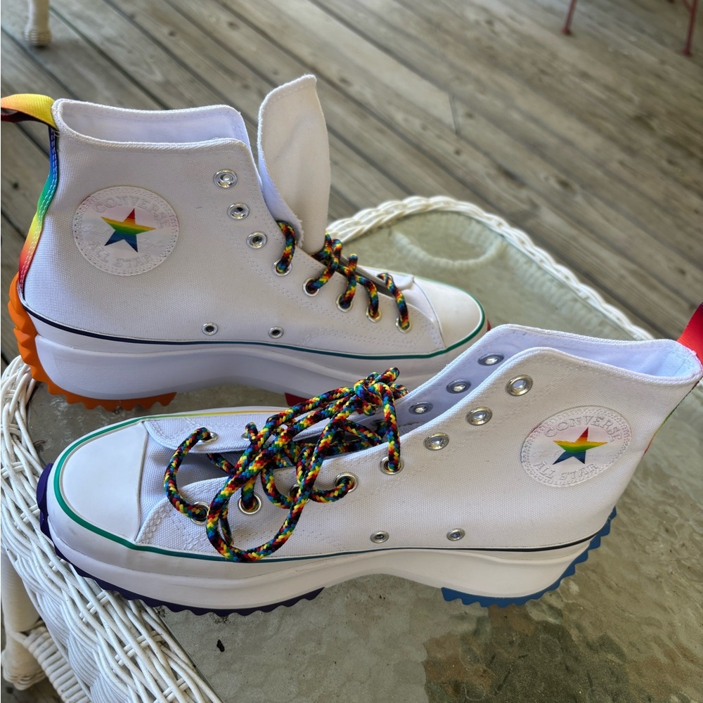 Converse Run Star Hike High Top Pride Men Size 9 or Womens 10.5 170824c New New - Picture 8 of 15